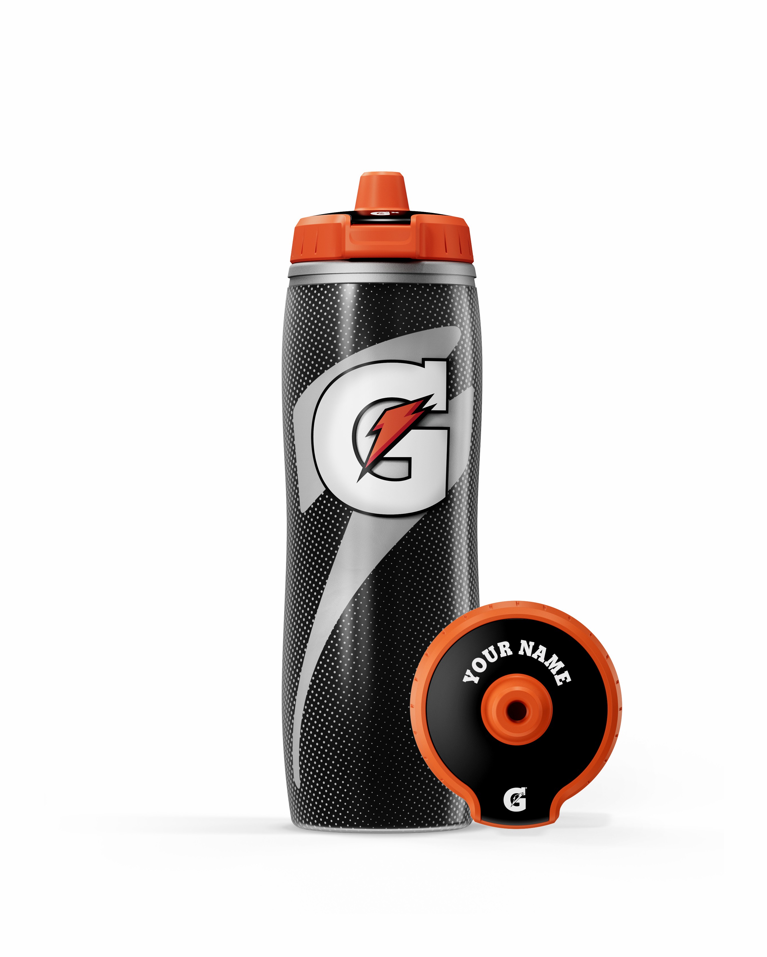 Gatorade Insulated Squeeze Personalized Water Bottle (30 oz) Bundle Water Bottles Black | JV0486235