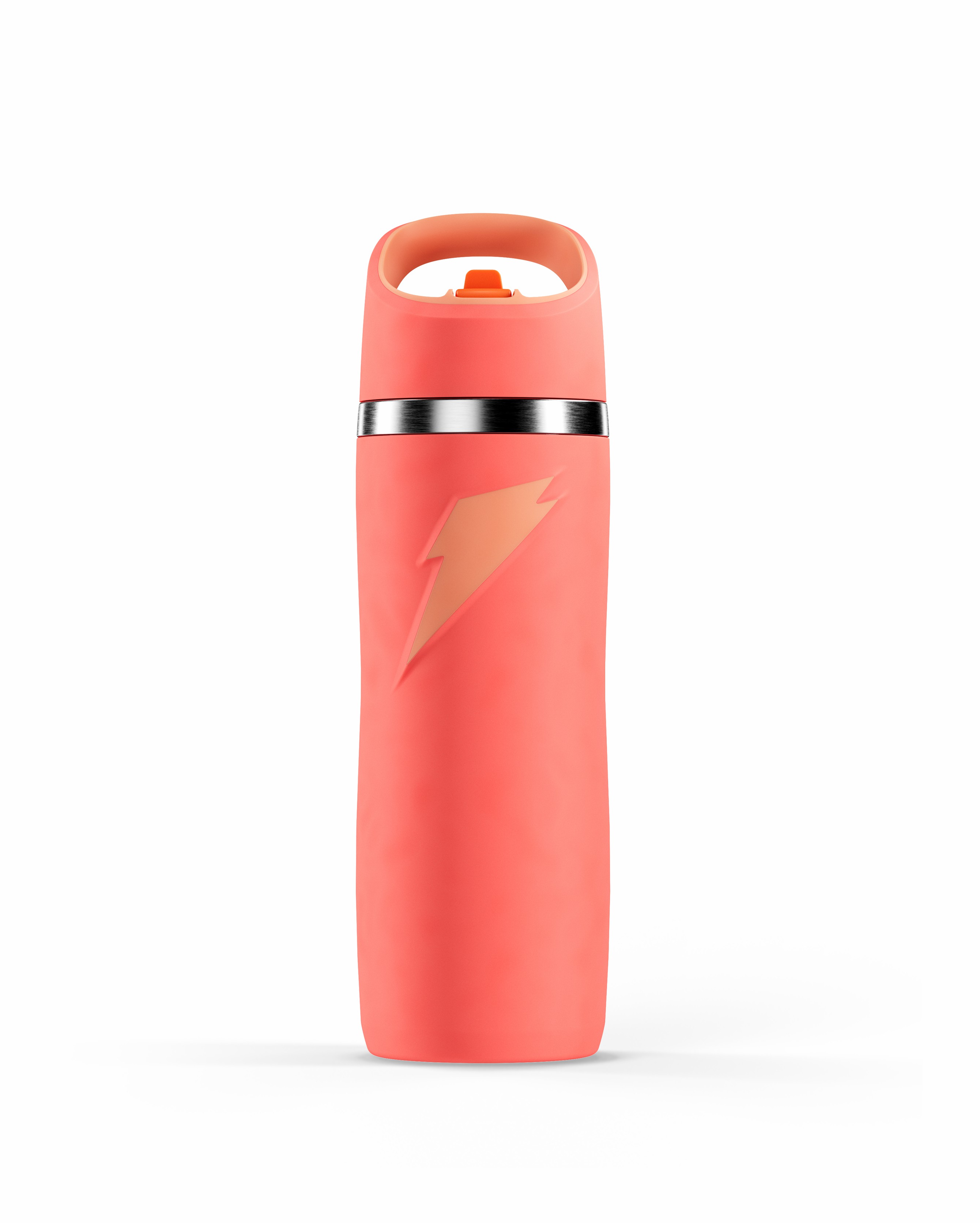Gatorade Overtime Stainless Steel Water Bottle (Straw Cap) Bundle 22oz Water Bottles Coral | EQ0762853