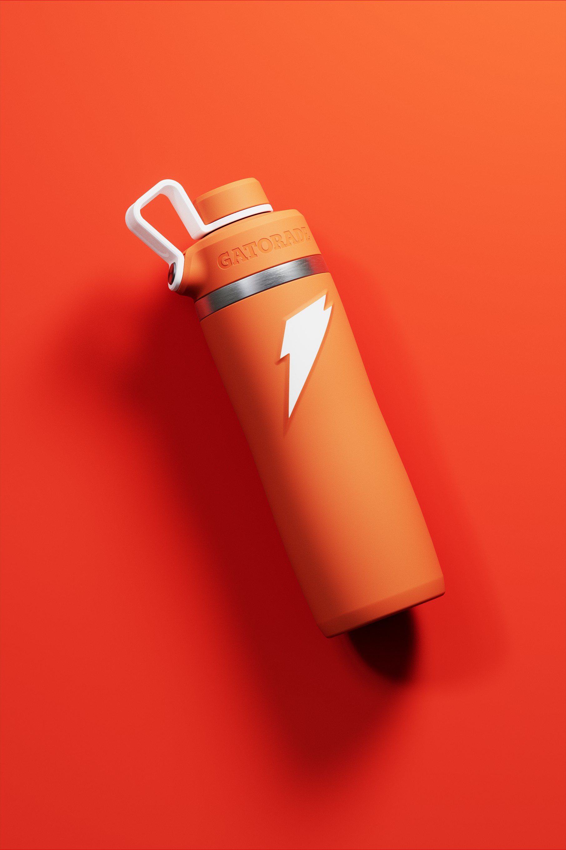 Gatorade Overtime Stainless Steel Water Bottle (Screw Cap) Bundle 22oz Water Bottles Orange | QO2063914