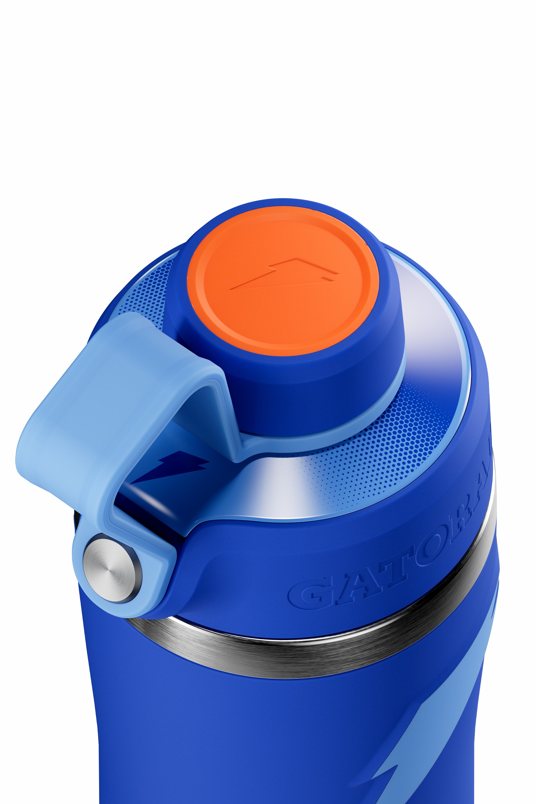 Gatorade Overtime Stainless Steel Water Bottle (Straw Cap) Bundle 22oz Water Bottles Blue | FO4862519