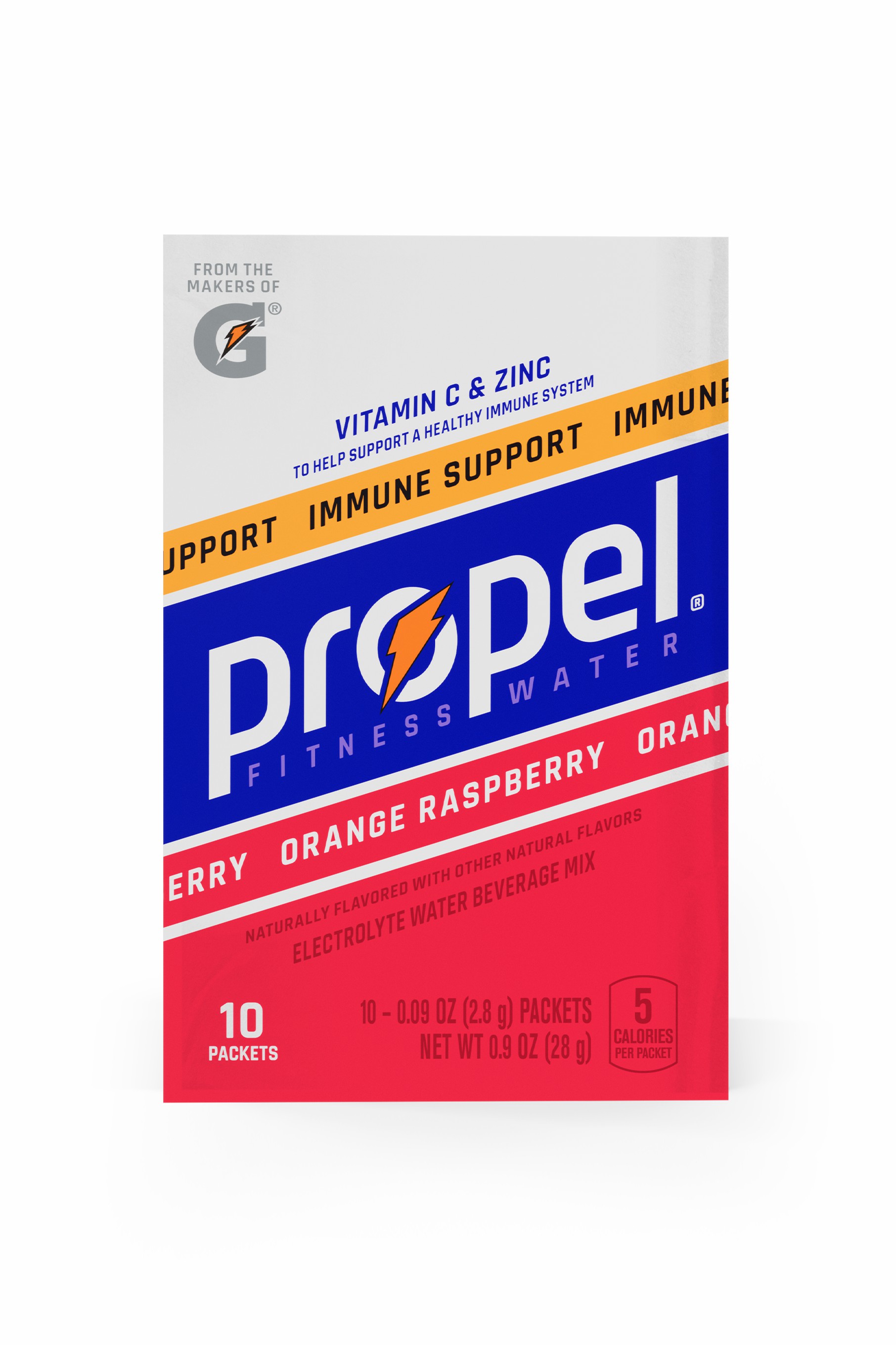 Gatorade Propel Immune Support Powder (30 sticks) Powders Orange Raspberry | WH4935721