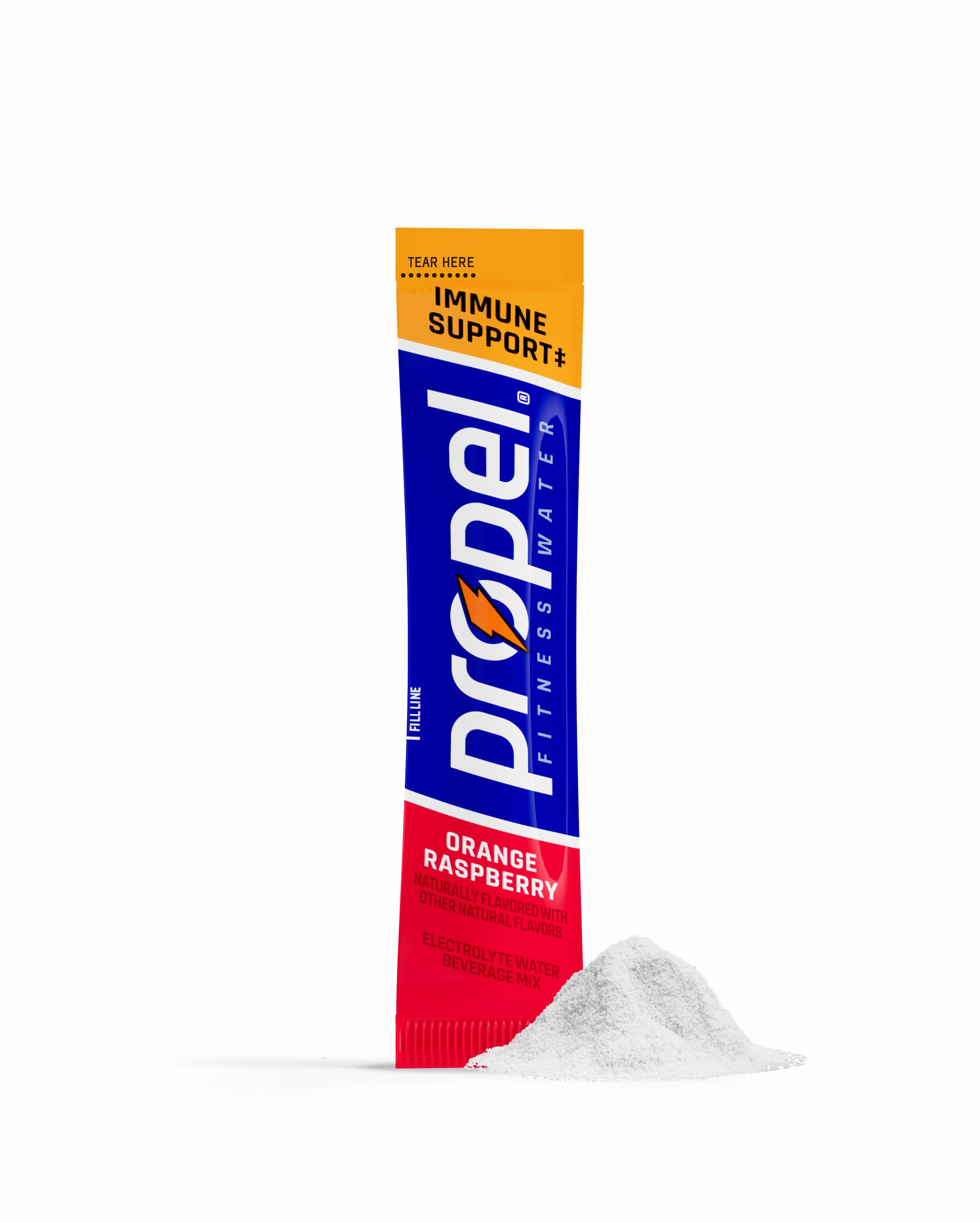 Gatorade Propel Immune Support Powder (30 sticks) Powders Orange Raspberry | WH4935721